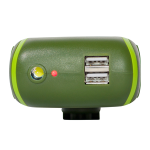 Caricabatterie USB Doppio a Manovella 5V 2A, Caricatore per <span class=keywords><strong>Smartphone</strong></span> a Manovella, Power Bank Colore Militare - Product Image 4