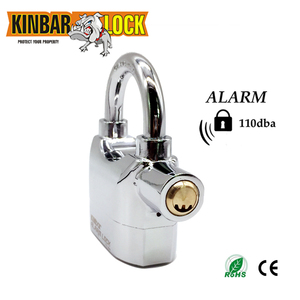 Kinbar-<span class=keywords><strong>candado</strong></span> de alarma antirrobo <span class=keywords><strong>para</strong></span> motocicleta, aleación de zinc, 110db, color negro - Product Image 3