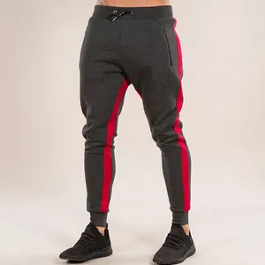 Erkekler moda kas spor salonu koşu pantolon Slim Fit eğitim Sweatpants
