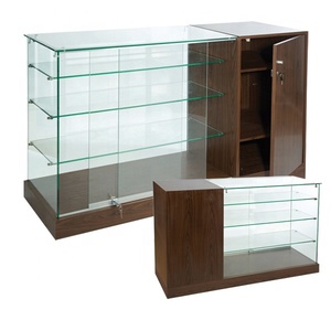 Professional manufacturer glass display cabinet customize available