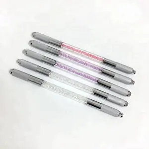 Pen Tattoo Berlin Eyebrow Manual Tattoo Pen 2 Heads Crystal Tattoo Pen Permanent