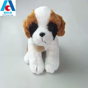 Güzel 20cm İsviçre peluş Saint <span class=keywords><strong>Bernard</strong></span> köpek oyuncak varil özel logo - Product Image 1