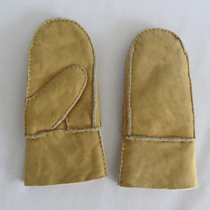 Gants d'hiver chauds et antidérapants en cuir classique, fourrés en fourrure de mouton, fabrication directe d'usine, personnalisation en masse, support d'échantillons - Product Image 3