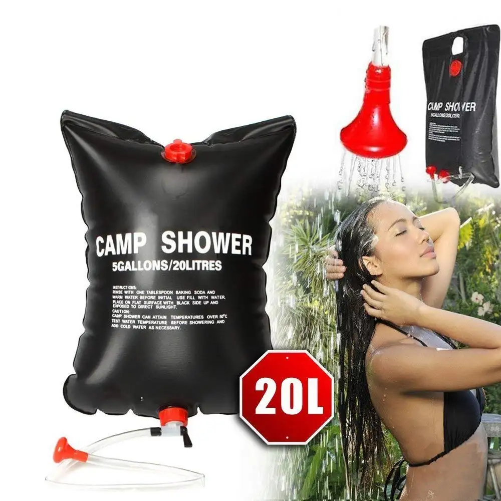 Ecofriendly PVC Camping Shower 5 Gallon Summer Solar Shower Instant Portable Outdoor Camping Shower