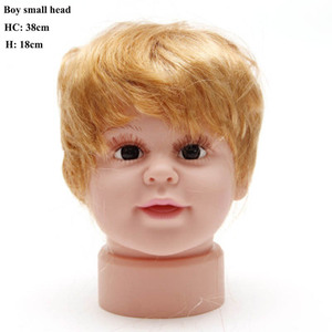 Tête de <span class=keywords><strong>Mannequin</strong></span> pour enfants bébé garçon avec vitrine de coiffure têtes de poupées pour affichage de lunettes de chapeau - Product Image 3