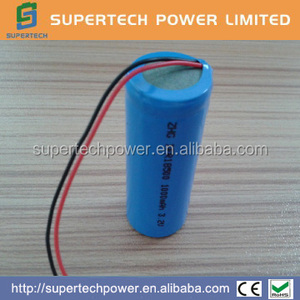 18500 1000 mAh 3.2V LiFePO4 şarj edilebilir pil - Product Image 1