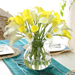 Gros fleurs artificielles réel tactile calla lily wedding décoration - Product Image 6