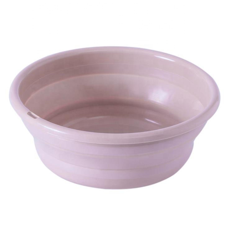 Креативная Складная круглая пластиковая дорожная раковина