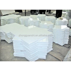 ZGSTONE vendita calda porcellana bianca pura moderna mattonelle per pavimenti e pareti in mattoni refrattari 150x150mm 400x400mm - Product Image 1