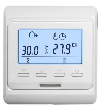 Termostato eléctrico programable de 16A para calefacción de suelo, termostato para habitación con película calefactora infrarroja