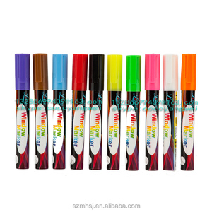 Marqueur à base d'eau pour <span class=keywords><strong>craie</strong></span>, stylo à encre, couleurs classiques, paquet de 10 unités, sans poussière, Non toxique, effaceur humide - Product Image 2