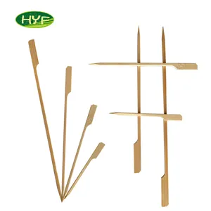 All Sizes BBQ Party Square Sticks Round Bamboo Skewers