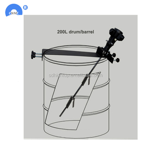 Mezclador de Tambor de 200 Litros con Motor de Acero Inoxidable de 0.5 HP, Agitador Neumático y Eléctrico - Product Image 5