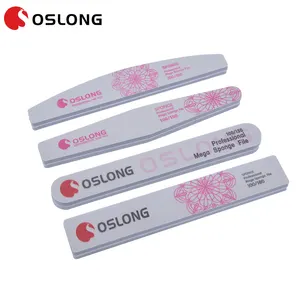 China Supplier New Design 100/180 Sponge Nail File For Nail Salon Or Personal Use