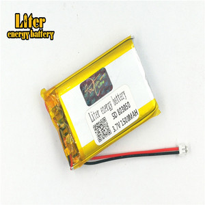 Plug 1,5-2 p 3,7 V 803050 1500 mAh high quality Lithium Polymer Li-ion battery Lipo battery - Product Image 3