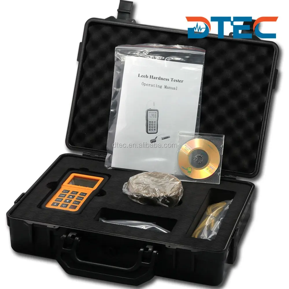DTEC DH200ポータブルレープ硬度計、HLスケール、CE ISO認定ベストセラーモデル、Dタイプ衝撃装置単三電池