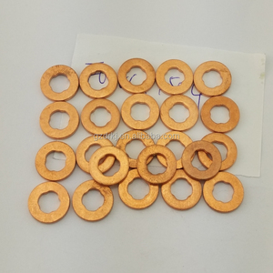 New Diesel Common Rail Injector Copper <strong>Washer</strong>/<strong>Shim</strong> F00VC17505 F00VC17503 OEM - Product Image 5