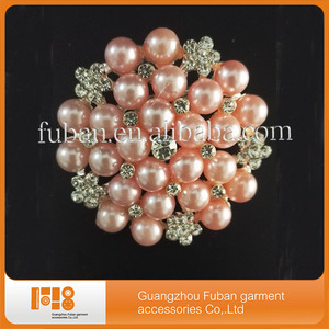 Spilla materiale in lega da donna all'ingrosso con perla e strass matrimonio fidanzamento o regalo di gioielli <span class=keywords><strong>per</strong></span> feste <span class=keywords><strong>per</strong></span> <span class=keywords><strong>bambini</strong></span> - Product Image 2