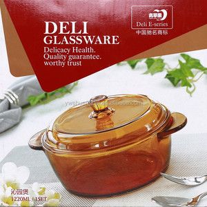 Olla <span class=keywords><strong>de</strong></span> <span class=keywords><strong>Vidrio</strong></span> Ámbar Transparente, Olla <span class=keywords><strong>para</strong></span> Estofado Resistente al Calor, Olla <span class=keywords><strong>para</strong></span> Caldos <span class=keywords><strong>para</strong></span> el Hogar, No Apta <span class=keywords><strong>para</strong></span> <span class=keywords><strong>Fuego</strong></span> <span class=keywords><strong>Directo</strong></span> - Product Image 6