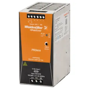 Weidmüller fuente de alimentación, Unidad de fuente de alimentación modo interruptor, PRO ECO 240W 24V 10A