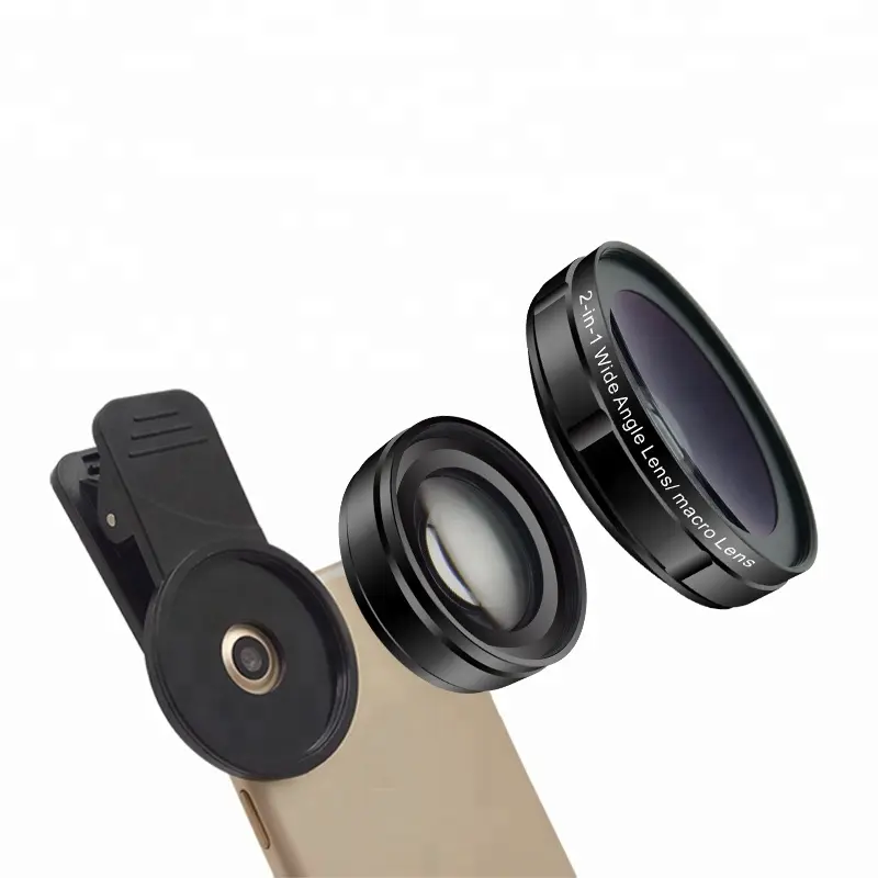 Best digital camera ultra wide angle macro 2 in 1 lens kit for iphone/sony/ canon