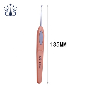 8pcs/<strong>set</strong> Wholesale Plastic Handle <strong>Crochet</strong> <strong>Hook</strong> Aluminum <strong>Crochet</strong> <strong>Hook</strong> <strong>Set</strong> - Product Image 3