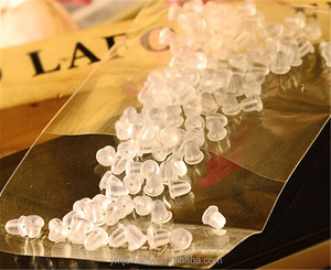Jewelry Accessories Plastic Clear <strong>Rubber</strong> Shape Stopper Clutch Nut <strong>Earring</strong> <strong>Backs</strong> - Product Image 4