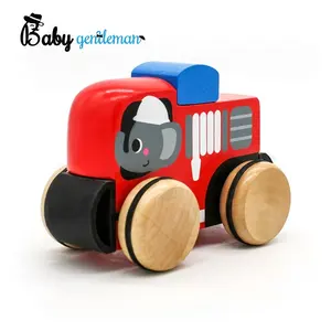 2023 Atacado crianças brinquedo veículo não-tóxico mini carro dos desenhos animados de madeira para a promoção Z04379A