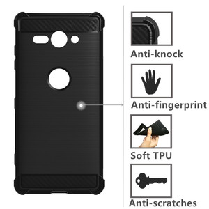 Pour Sony Xperia <span class=keywords><strong>XZ2</strong></span> pièces Smartphone <span class=keywords><strong>Compact</strong></span> brossé doux TPU Housse Etui - Product Image 3