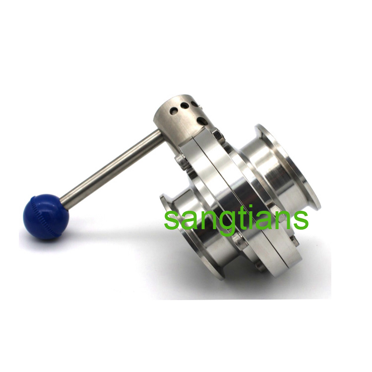 Клапан-бабочка для домашнего пивоварения из нержавеющей стали 304 316L, санитарный зажим 1 "/1,5"/2''