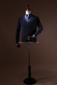 Maglioni di maglieria taglie forti <span class=keywords><strong>Cardigan</strong></span> da uomo in cotone 100% <span class=keywords><strong>Basic</strong></span> - Product Image 2