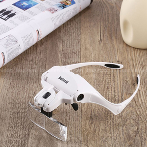 LED Casco Lente <span class=keywords><strong>di</strong></span> <span class=keywords><strong>Ingrandimento</strong></span> <span class=keywords><strong>con</strong></span> Staffa <span class=keywords><strong>Occhiali</strong></span> Più lente <span class=keywords><strong>di</strong></span> <span class=keywords><strong>Ingrandimento</strong></span> <span class=keywords><strong>Occhiali</strong></span> Intercambiabili 5 pz <span class=keywords><strong>Lenti</strong></span> Fascia 2LED Testa L - Product Image 4