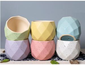 Florero colorido promocional <span class=keywords><strong>Estilo</strong></span> nórdico macetas de cerámica mango <span class=keywords><strong>maceta</strong></span> cultura jardín Oficina macetas al por mayor - Product Image 2