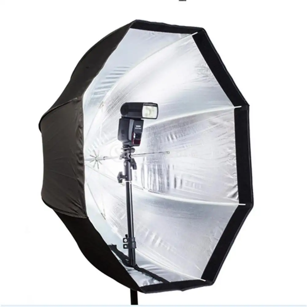 80 centímetros Octagon Softbox Umbrella Flash Studio Refletor dobrável portátil popular Para Câmera Speedlite