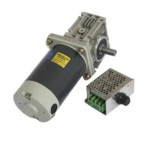 Dc Gear Motor 12v 24v Electric Motor With Worm Gearbox And High Torque Low Rpm