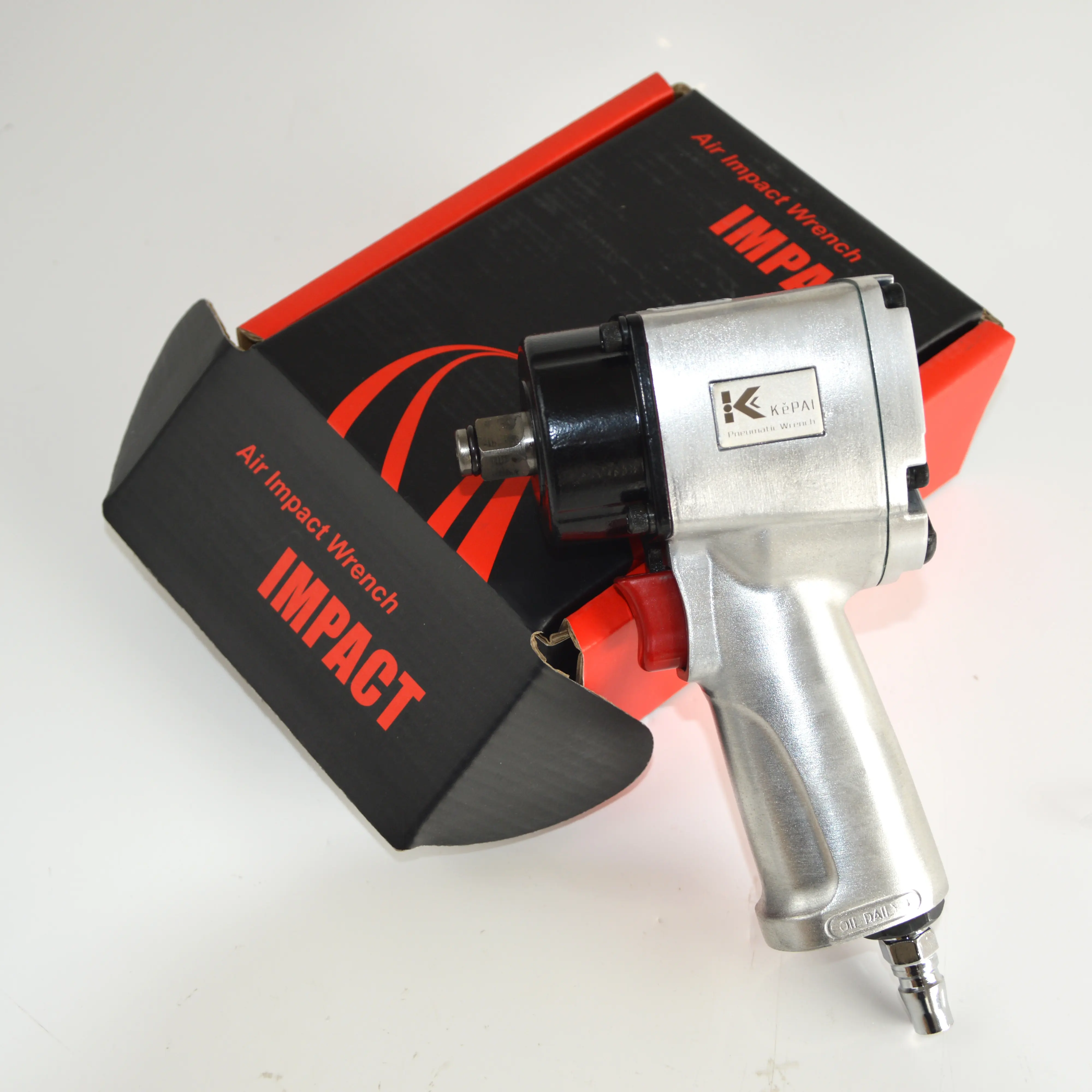 KR-1211PD 1/2 "또는 3/8" 단일 루프 클러치 미니 에어 렌치 도구 산업용 수리 도구 공압 에어 임팩트 렌치