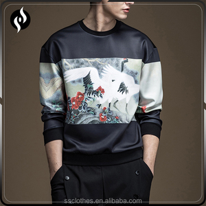 <span class=keywords><strong>El</strong></span> último diseño de personalizar la impresión jersey negro de cuello redondo camiseta de los hombres - Product Image 5