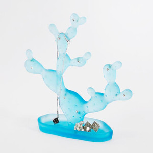 Arbre d'affichage de bijoux de couleur en bois de style fantaisie - Product Image 3