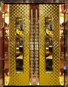 Edelstahl-Eingangstüren für Nachtclub, Restaurant und Pub, doppelte Falttür
