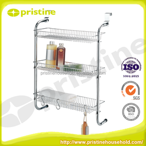 OEM Shelf Organizer by <b>Shopee</b> Metal Hanging <b>Decorative</b> Wall Rack for Bathroom Storage Taiwan Manufacturer - Product Image 4