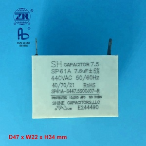 Tụ 7.5 Uf 370vac Sh Tụ Cbb61 7.5 Uf Cho Động Cơ Quạt Trần Ac - Product Image 4