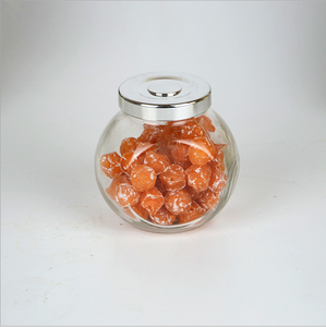 Tamburo piatto a forma di <span class=keywords><strong>vaso</strong></span> di vetro <span class=keywords><strong>per</strong></span> il <span class=keywords><strong>miele</strong></span> con cap - Product Image 1