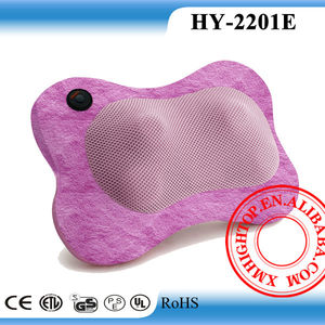 Púrpura 2014 parte superior de alta hy2201e espalda& lumbar calentamiento amasado cojín de masaje, dc12v, cuero de la pu - Product Image 1