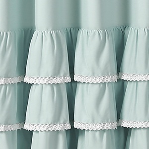 2023 Hot Bestselling Products <strong>Cheap</strong> Bulk Wholesale Fancy Design Turquoise Ruffle <strong>Shower</strong> <strong>Curtain</strong> - Product Image 4