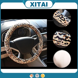 Venta caliente de fashional del coche estampado de <span class=keywords><strong>leopardo</strong></span> cubierta del <span class=keywords><strong>volante</strong></span> para las niñas con el mejor precio - Product Image 5