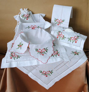 Muestra gratis OEM barato Navidad bordado algodón/Lino <span class=keywords><strong>camino</strong></span> <span class=keywords><strong>de</strong></span> <span class=keywords><strong>mesa</strong></span> cóctel manteles <span class=keywords><strong>servilletas</strong></span> <span class=keywords><strong>de</strong></span> tela - Product Image 3