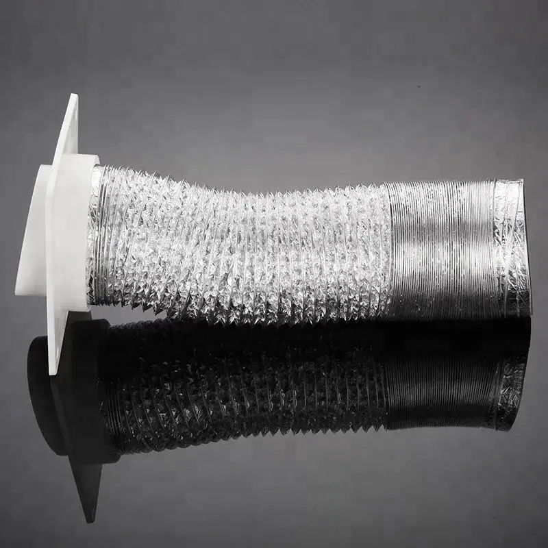 Fire Resistant Air Ducting Dryer Vent Aluminium Foil Flexible Hose Duct for HVAC Ventilation