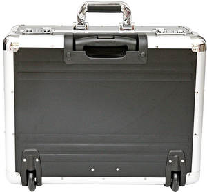 מספרה מקרה עגלה, מזוודה מתגלגלת, פיילוט איפור מקרה עגלת אלומיניום - Product Image 4