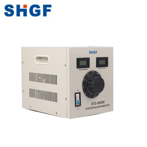 Regulador de Voltaje Automático de CA Monofásico de Nuevo Tipo <span class=keywords><strong>STG</strong></span> de 5000 Vatios, Transformador Variac para Uso en Laboratorio - Product Image 4