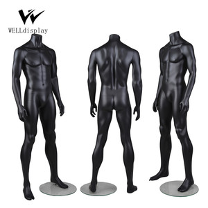 Giá Rẻ Đầy Đủ Cơ Thể Tóm Tắt Bóng Màu Đen Nam Mannequin Nam Người Lùn Dummy Đối Với Bán - Product Image 1